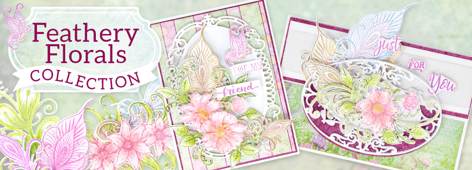 Heartfelt Creations Feathery Florals Paper Collection - 20905540