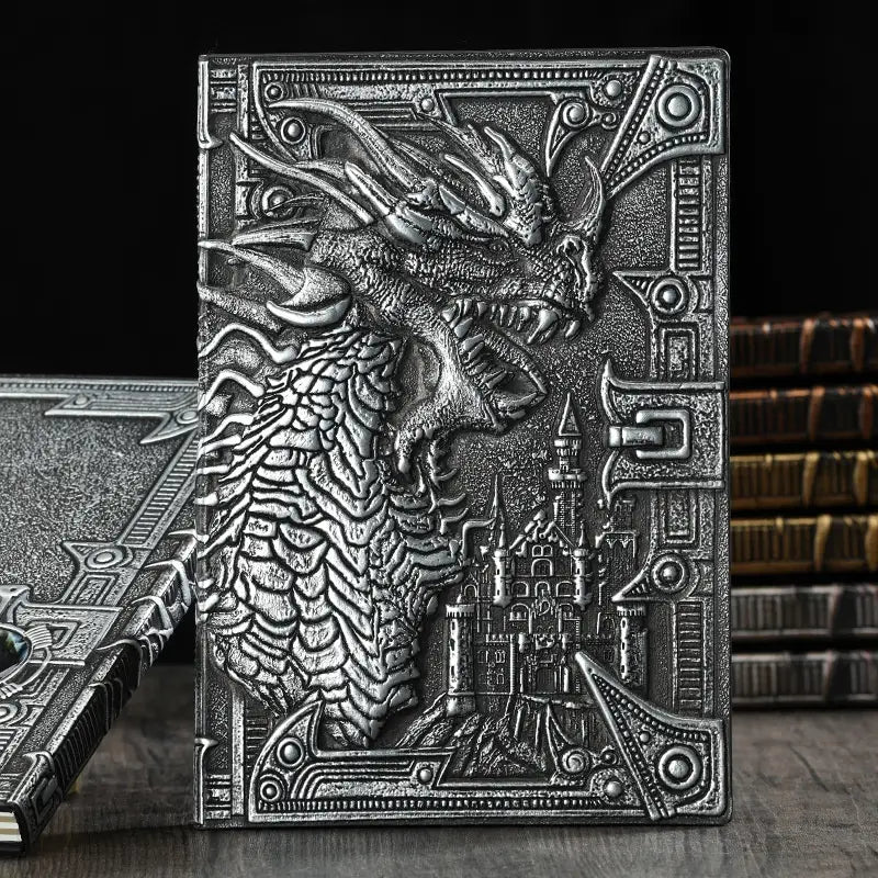 Hardcover books - Embossed Vintage Dragon