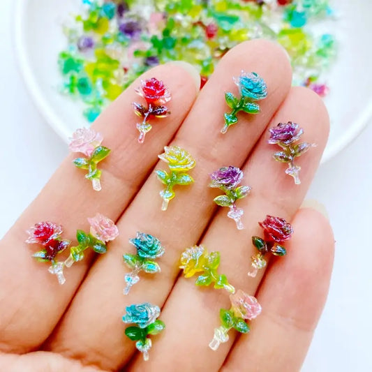 Flat Back Resin - Roses