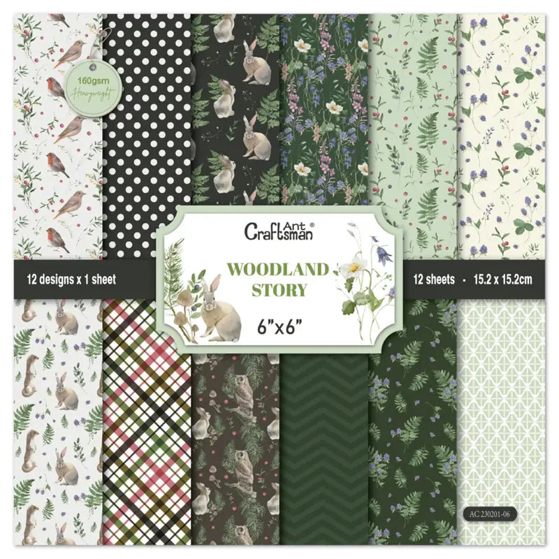 6" mini paper packs different designs