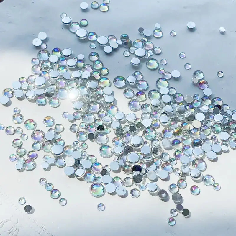 Mixed half bubble beads