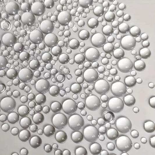 Mixed half bubble beads