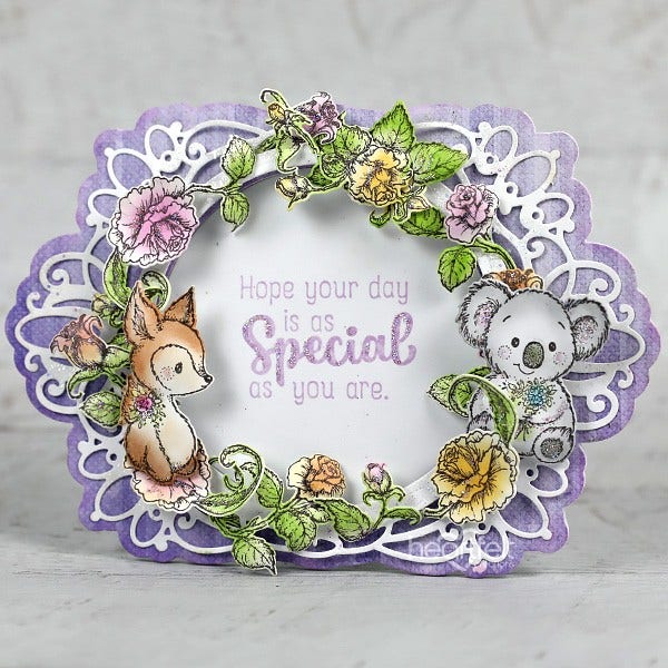 Welcome Baby Cling Stamp Set and Die COMBO