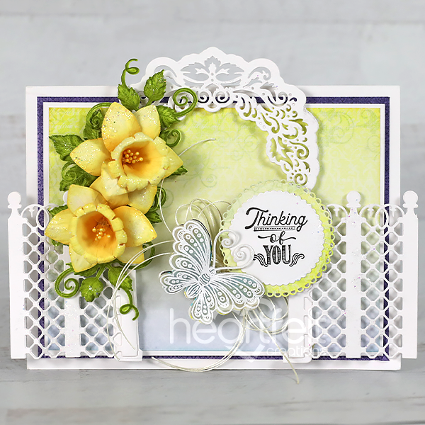 Spring Daffodil Cling Stamp Set, Die And Mold COMBO