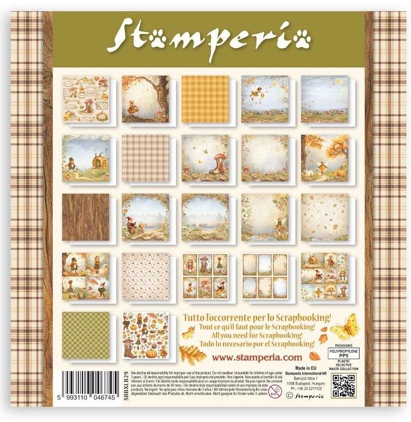 Stamperia - Whispering Woods - 12"x12" Single-sided Paper Pad