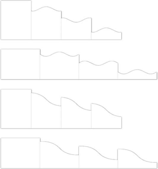 4.25"X5.5" White Foldout Card