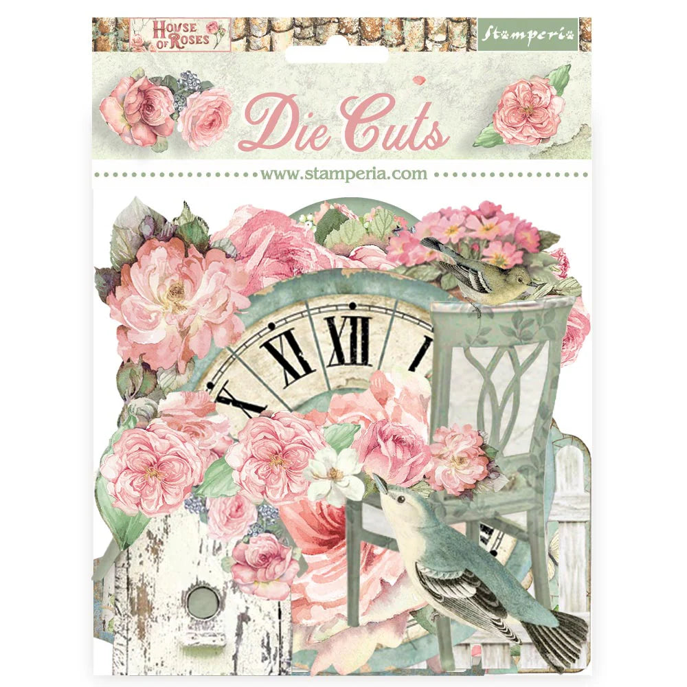 STAMPERIA DIE CUTS HOUSE OF ROSES -DFLDC114
