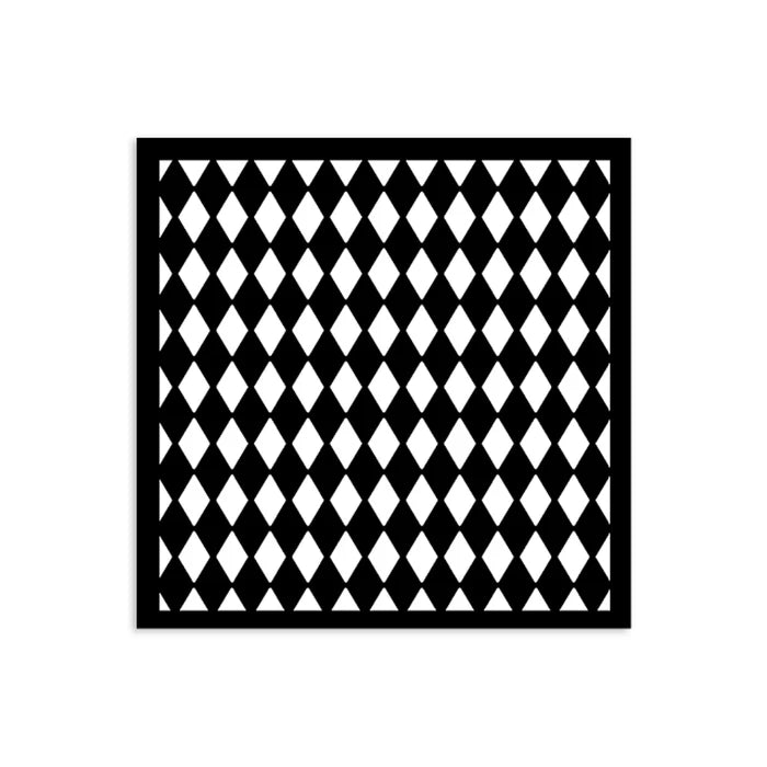 STAMPERIA STENCIL 12X12 ALICE IN CHRISTMAS RHOMBUS PATTERN - KSTDS54