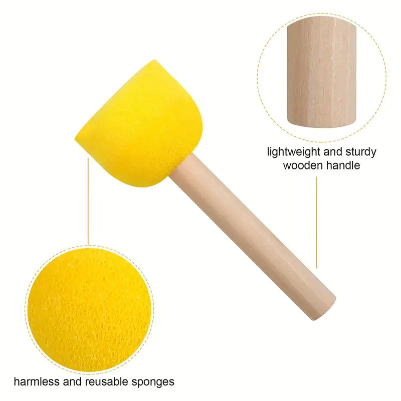 Round Sponges Brush Set