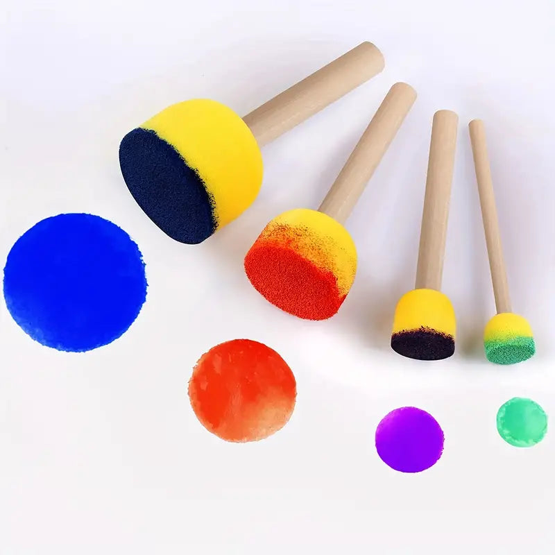Round Sponges Brush Set