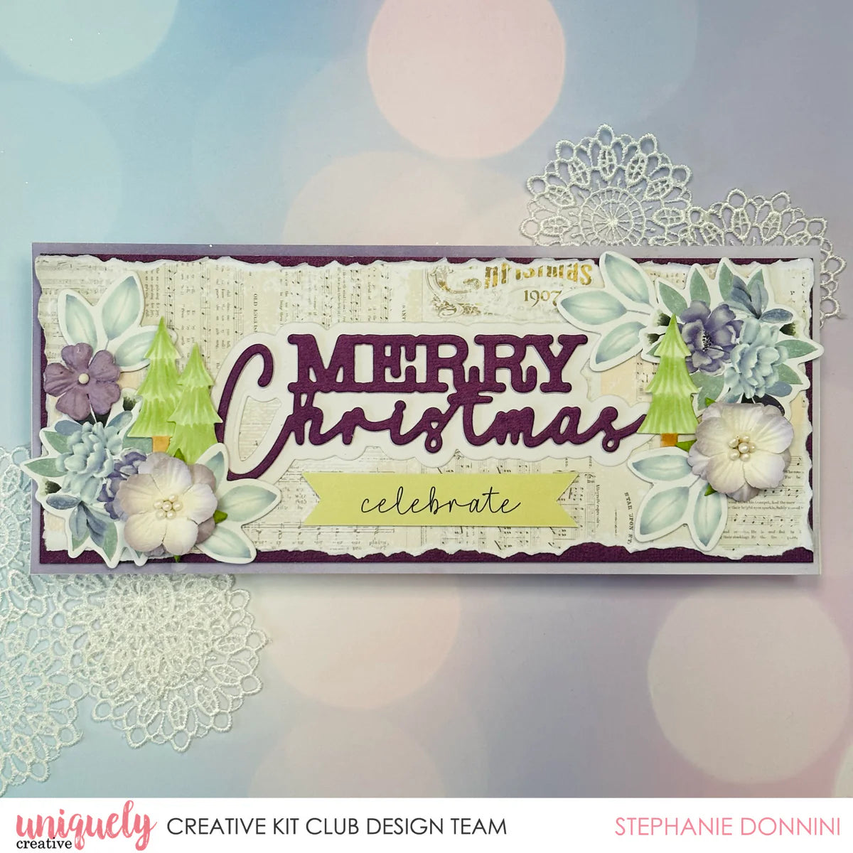 Merry Christmas Sentiment Die