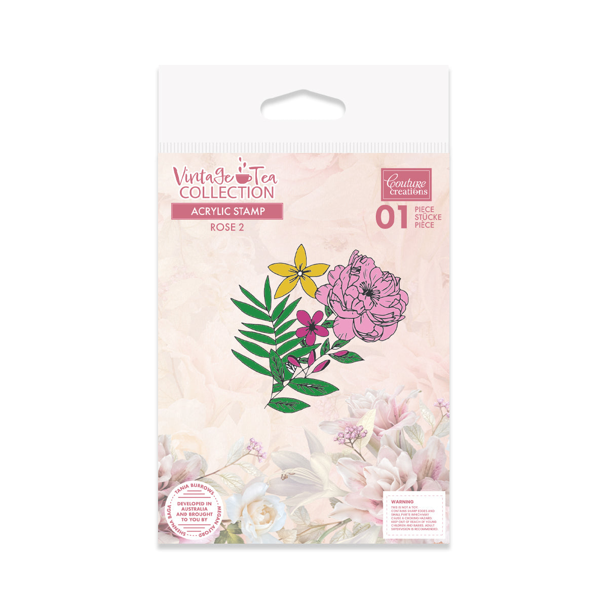 Couture Creations Rose 2 Stamp