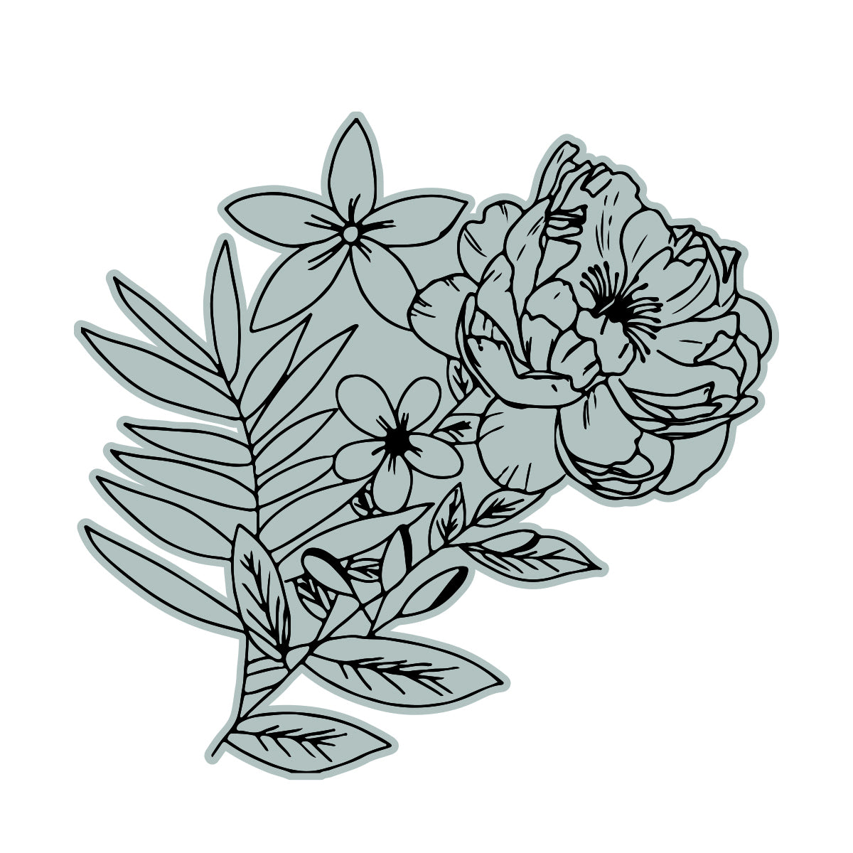 Couture Creations Rose 2 Stamp