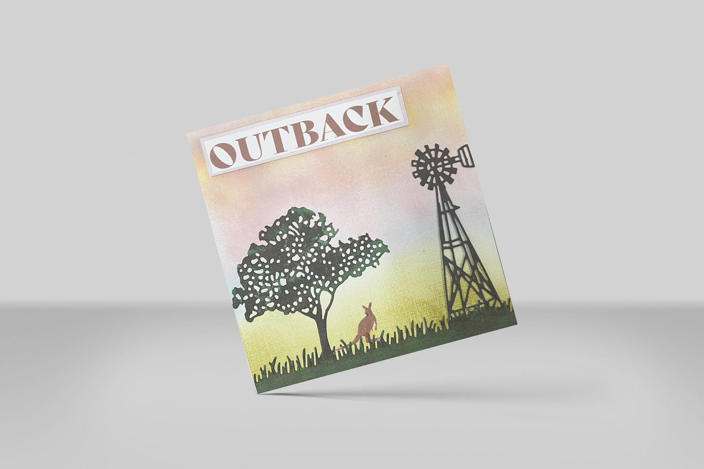 Couture Creations Tree with Windmill Stamp & Die Set : Australia the Lucky Country Collection