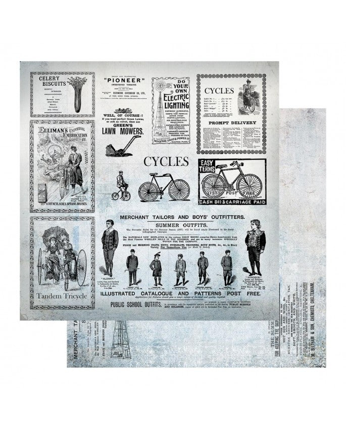 Double Sided Patterned Papers (SOLD BY THE SHEET) - Gentleman's Emporium