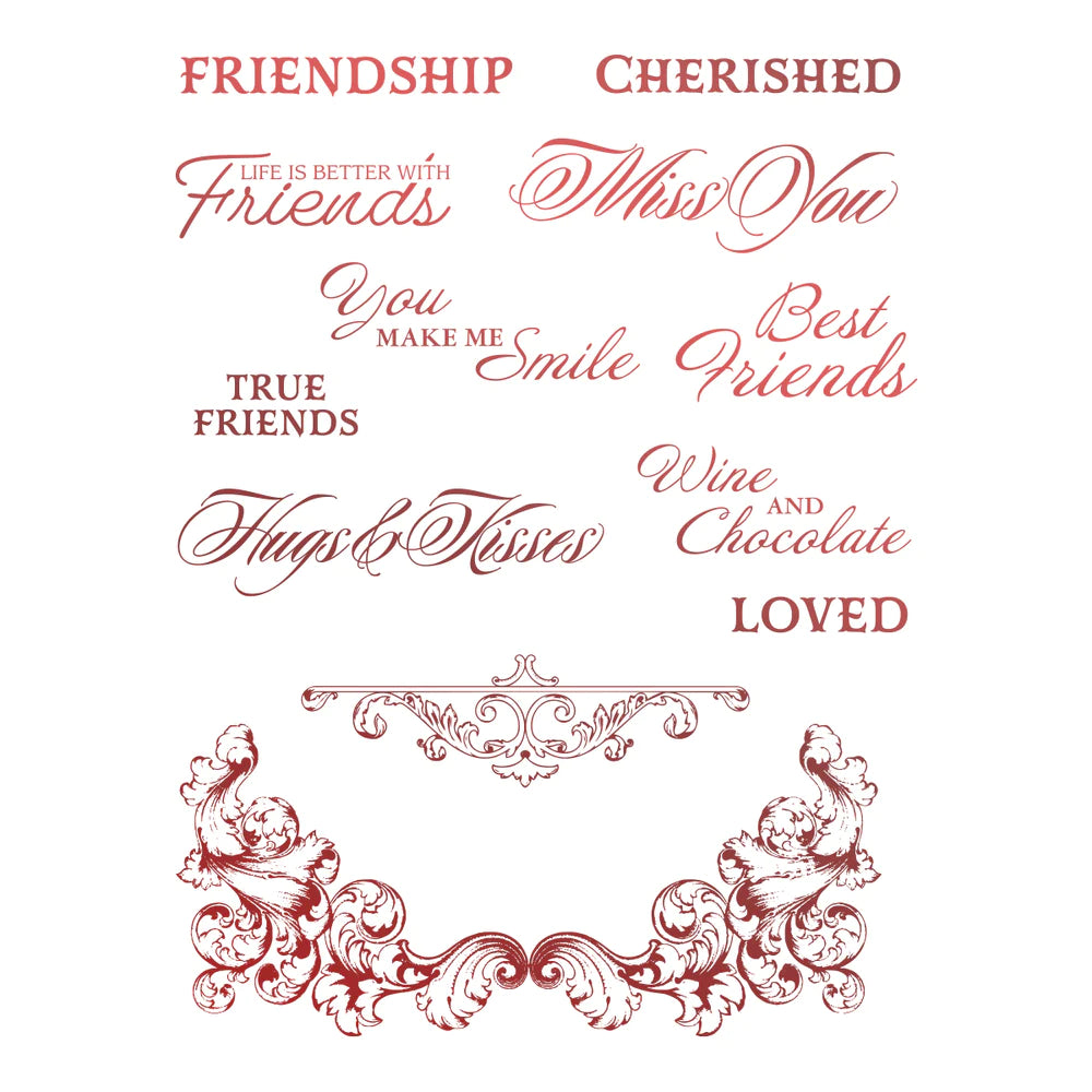 Stamp Set - Blooming Friendship - Cherished Friends (12pc)