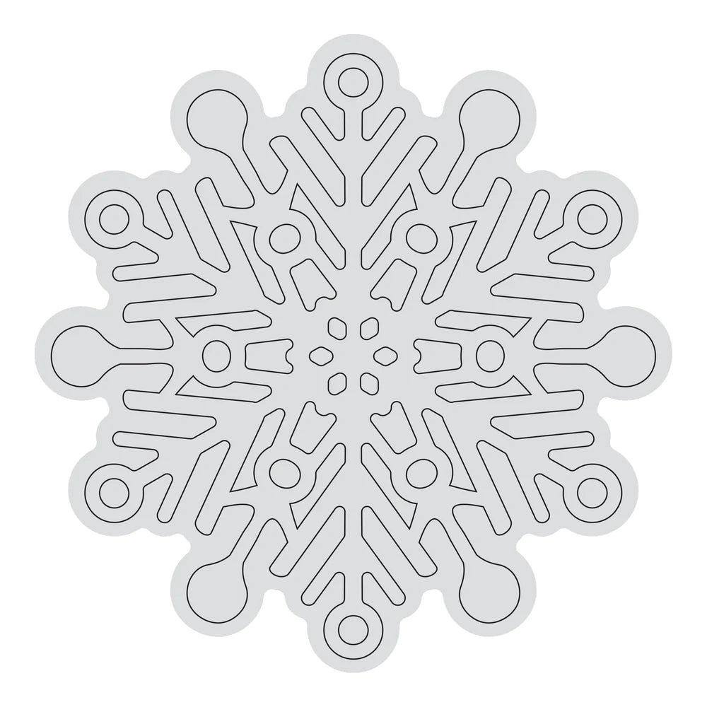Stamp - Snowflake Outline (1pc)