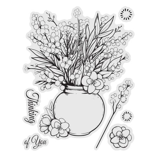 Stamp and Colour Stamp - Homely Florals - Acacia Dreams Set (7pc)