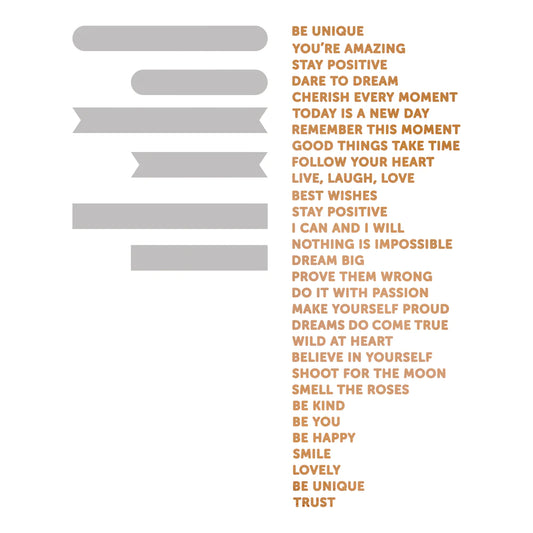 Dare to Dream Hotfoil Stamp and Die Set (36pc)