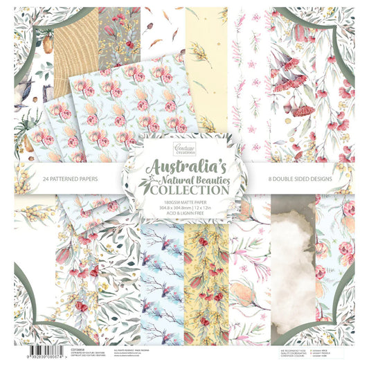 Australia's Natural Beauties 12 x 12 Paper Pad (3 x 8 designs)