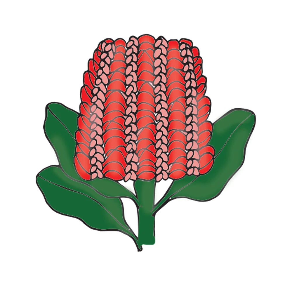 Australia's Natural Beauties - Scarlet Banksia Stamp and Dies