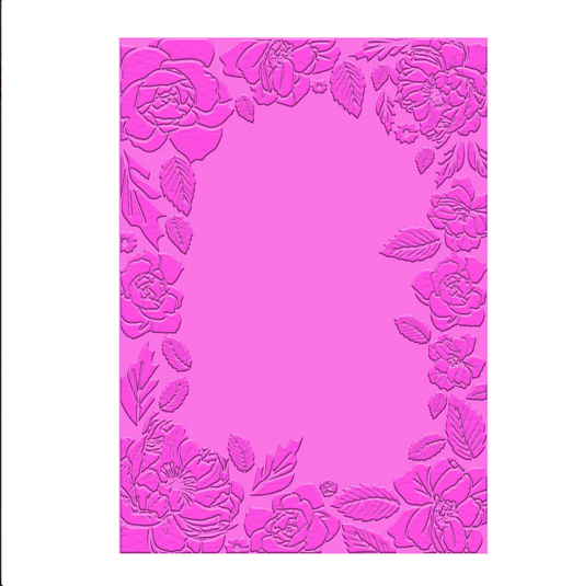 Vintage Tea Collection - 3D Embossing Folder - Assorted Flowers