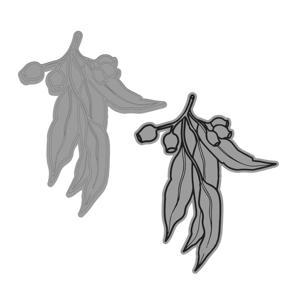 Australia The Lucky Country - Stamp and Die Set - Eucalyptus Leaves