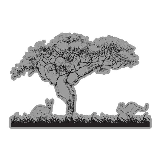 Australia The Lucky Country - Stamp - Kangaroos in the bush