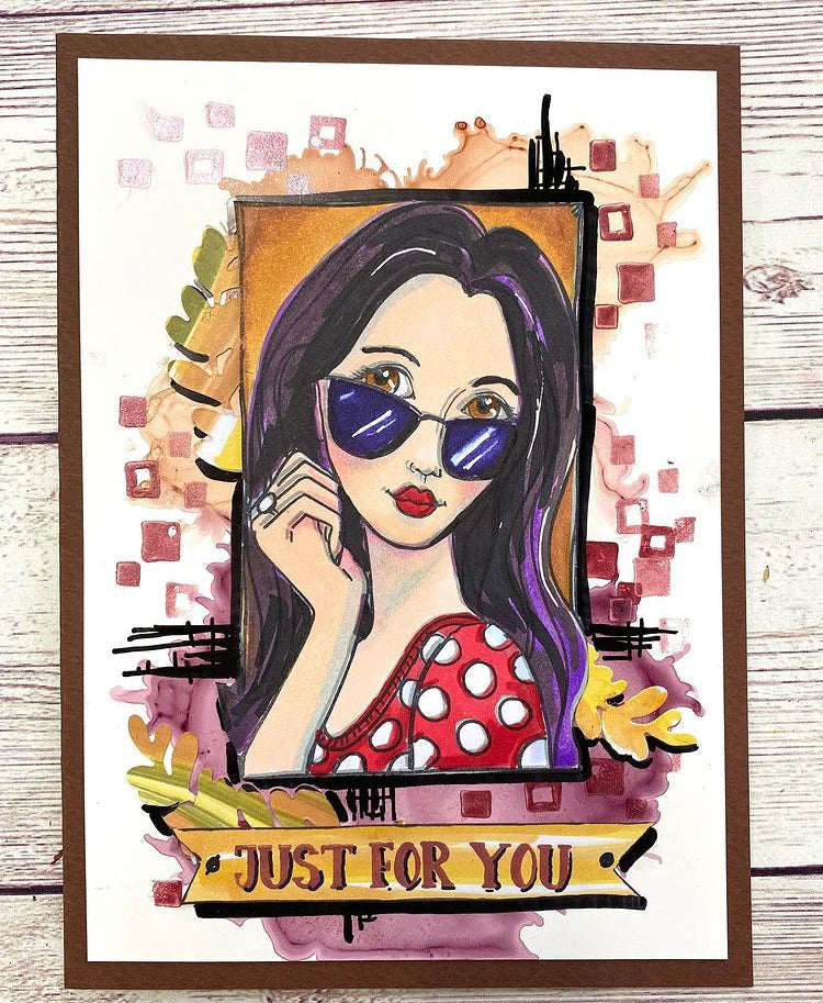 Stamp Set - You Go Girl - Just for You Portrait - 3pc