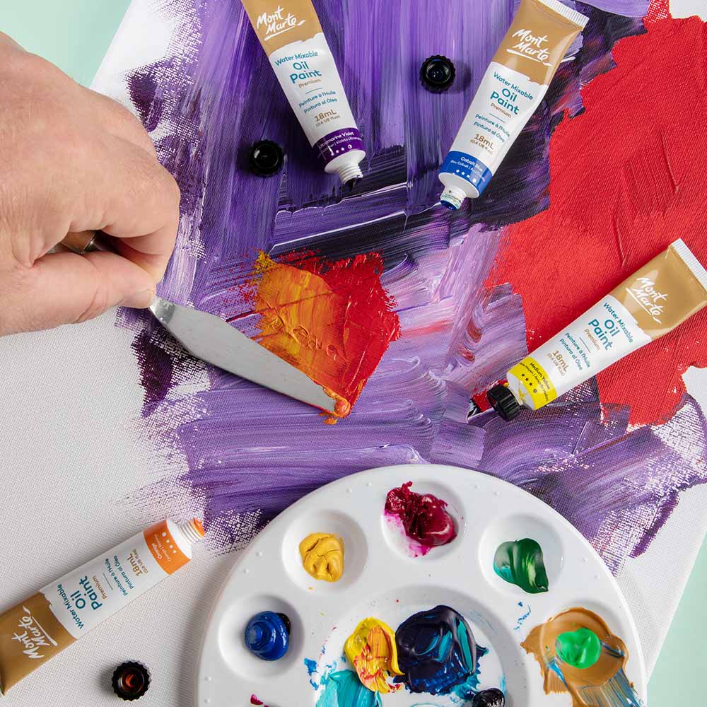 Water Mixable Oil Paint Intro Set Premium 8pc x 18ml (0.6 US fl.oz)