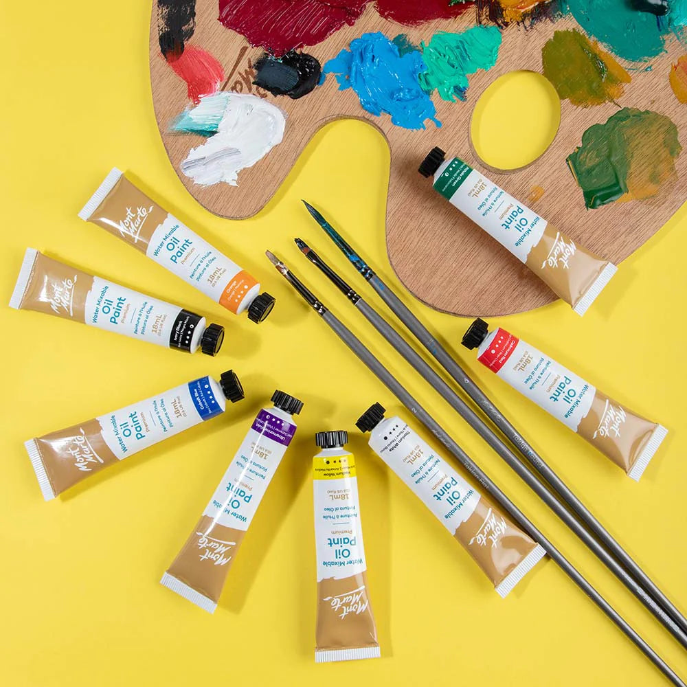 Water Mixable Oil Paint Intro Set Premium 8pc x 18ml (0.6 US fl.oz)