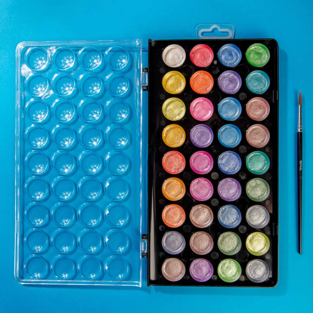 Metallic Watercolour Cake Set 37pc