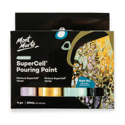 SuperCell Pouring Paint 4pcx60ml-Night Sky