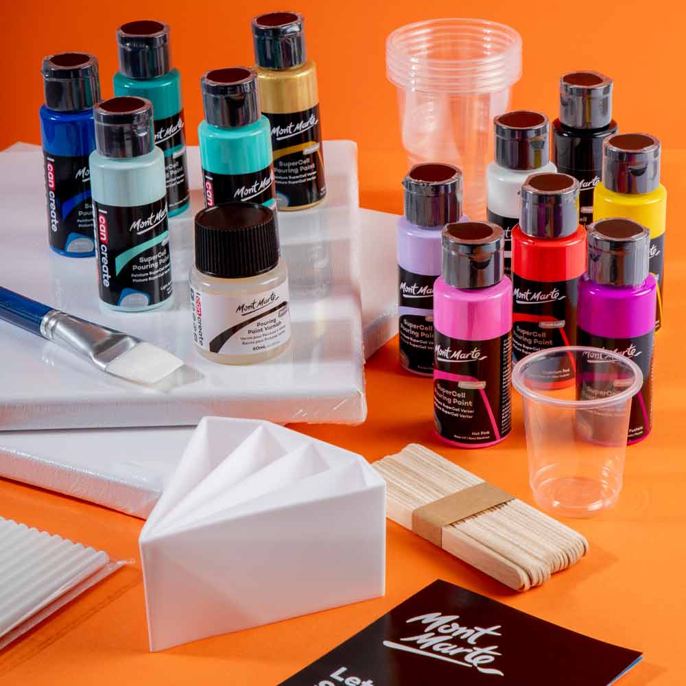 SuperCell Pouring Paint Kit 67pc