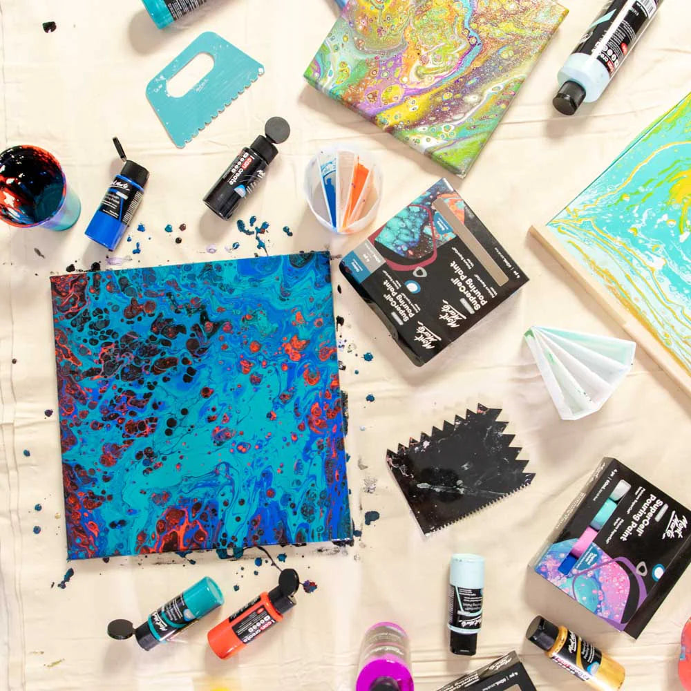 SuperCell Pouring Paint 4pcx60ml - Galaxy