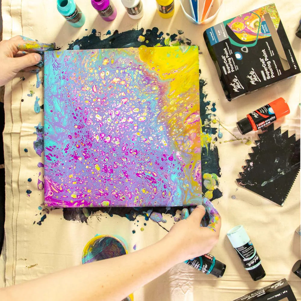 SuperCell Pouring Paint 4pcx60ml-Coral Reef