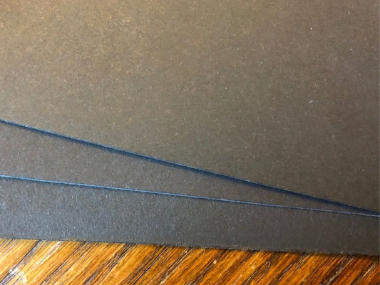 Smooth Black 250gsm - 12" x 12" Cardstock