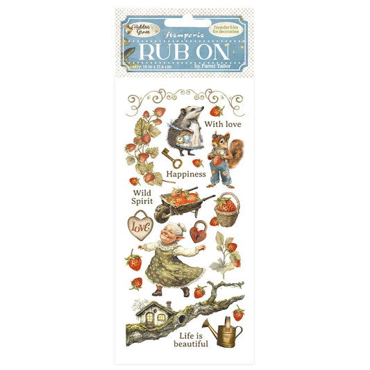Stamperia Hidden Grove Grove Elements Rub Ons