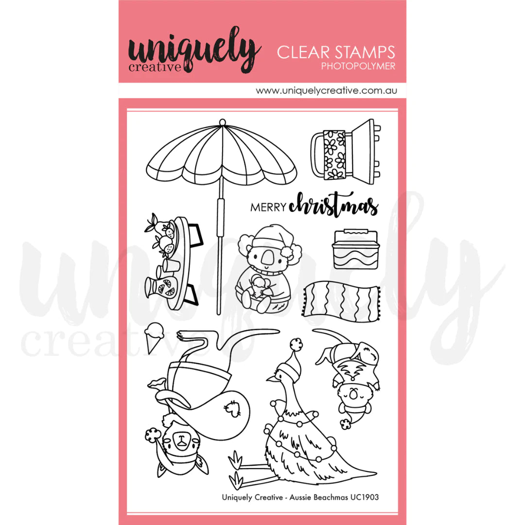 Aussie Beachmas Stamp and Die COMBO