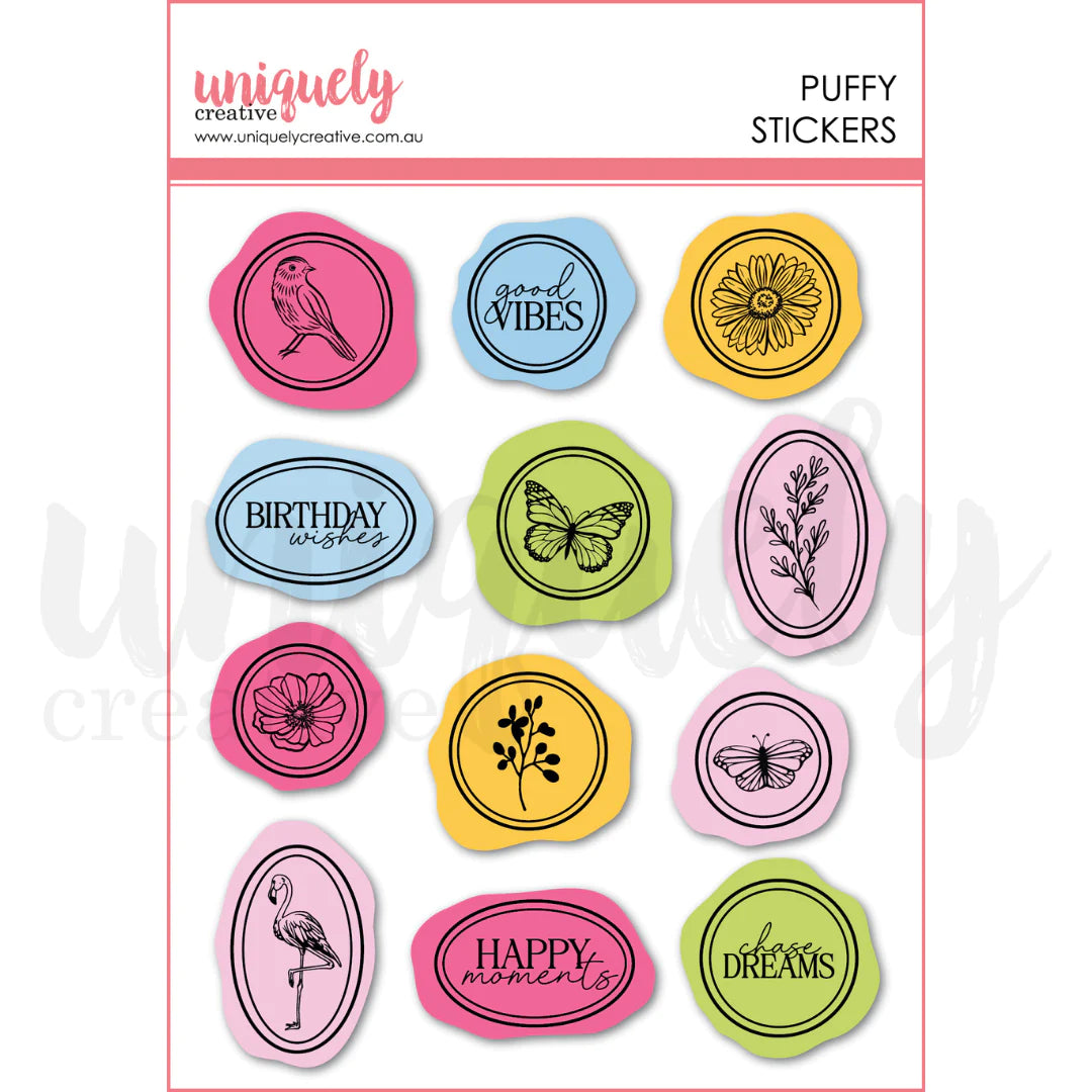 Flowering Utopia Puffy Stickers