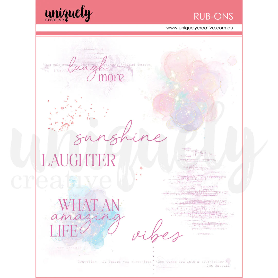 Flowering Utopia Background Rub-Ons