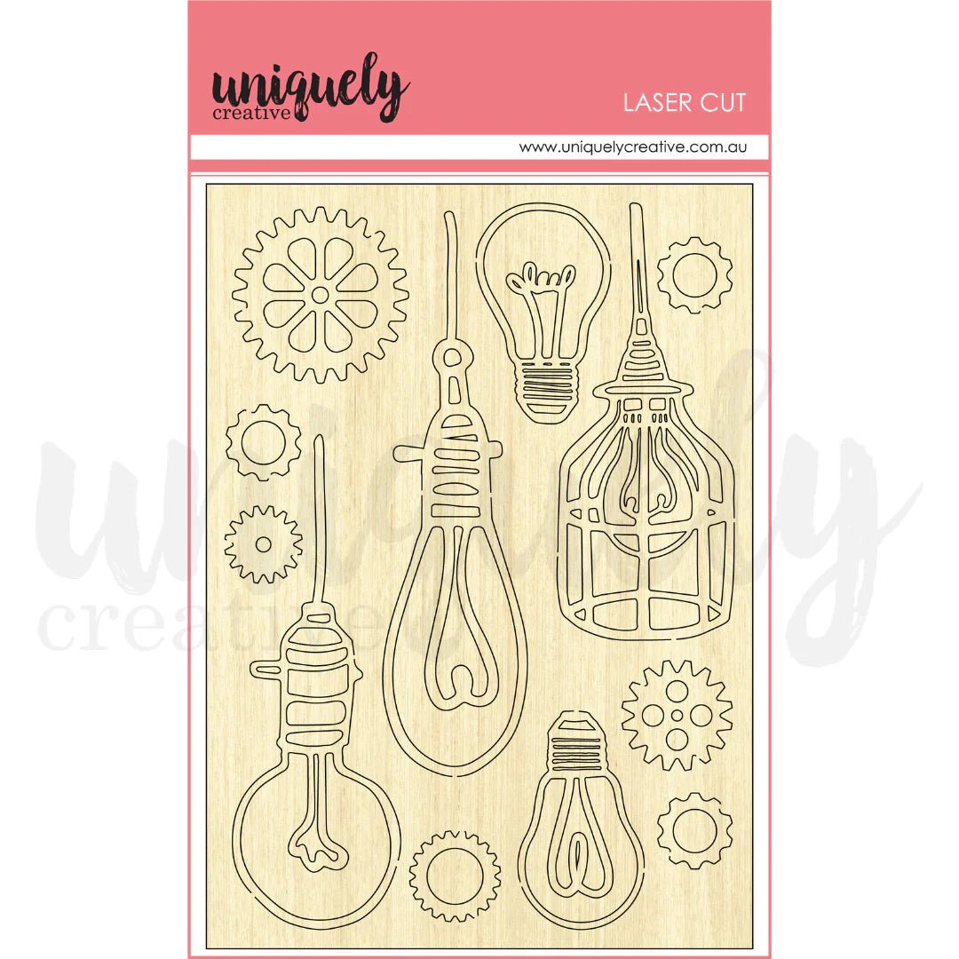 Steampunk Graffiti Wooden Laser Cut