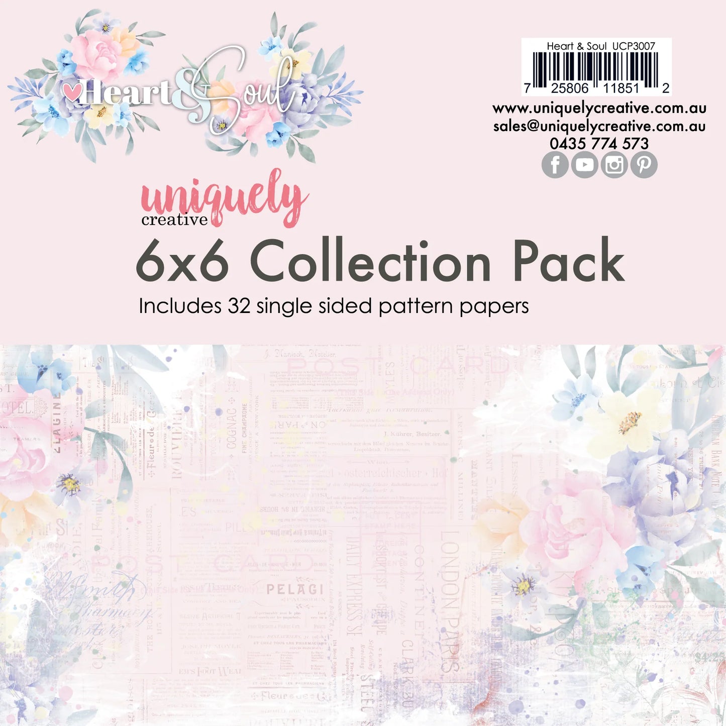 Heart & Soul 6 x 6 Collection Pack