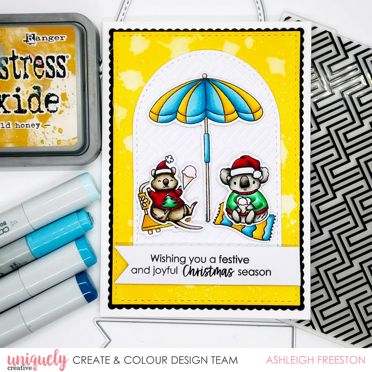 Aussie Beachmas Stamp and Die COMBO