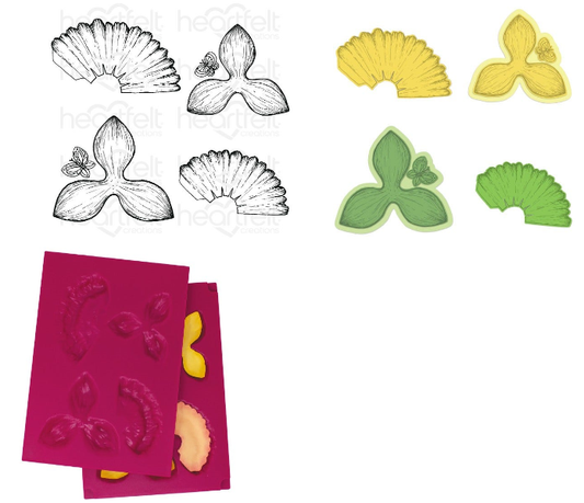 Spring Daffodil Cling Stamp Set, Die And Mold COMBO