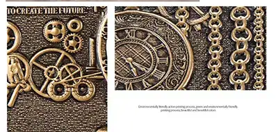 Hardcover books - Embossed Vintage Train