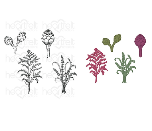 Floral Shoppe Fillers Cling Stamp Set And Die COMBO