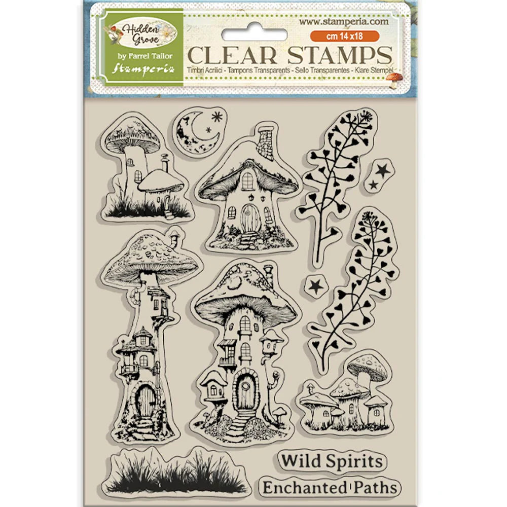 Stamperia Hidden Grove Mushrooms Clear Stamps