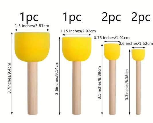 Round Sponges Brush Set
