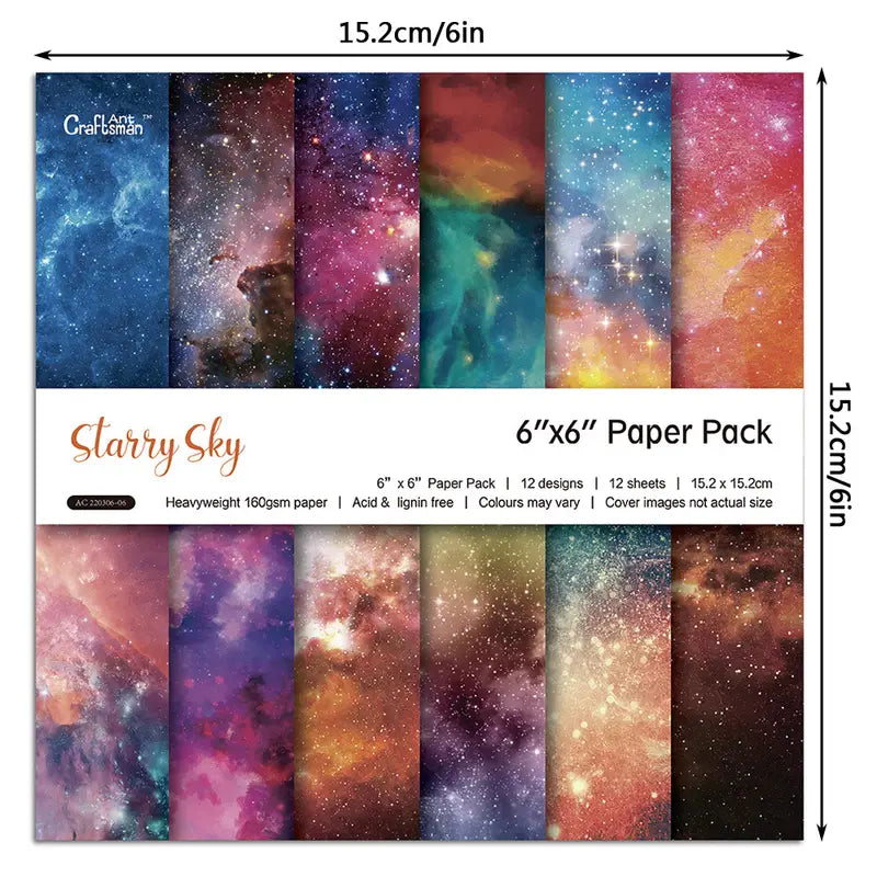 6" mini paper packs different designs